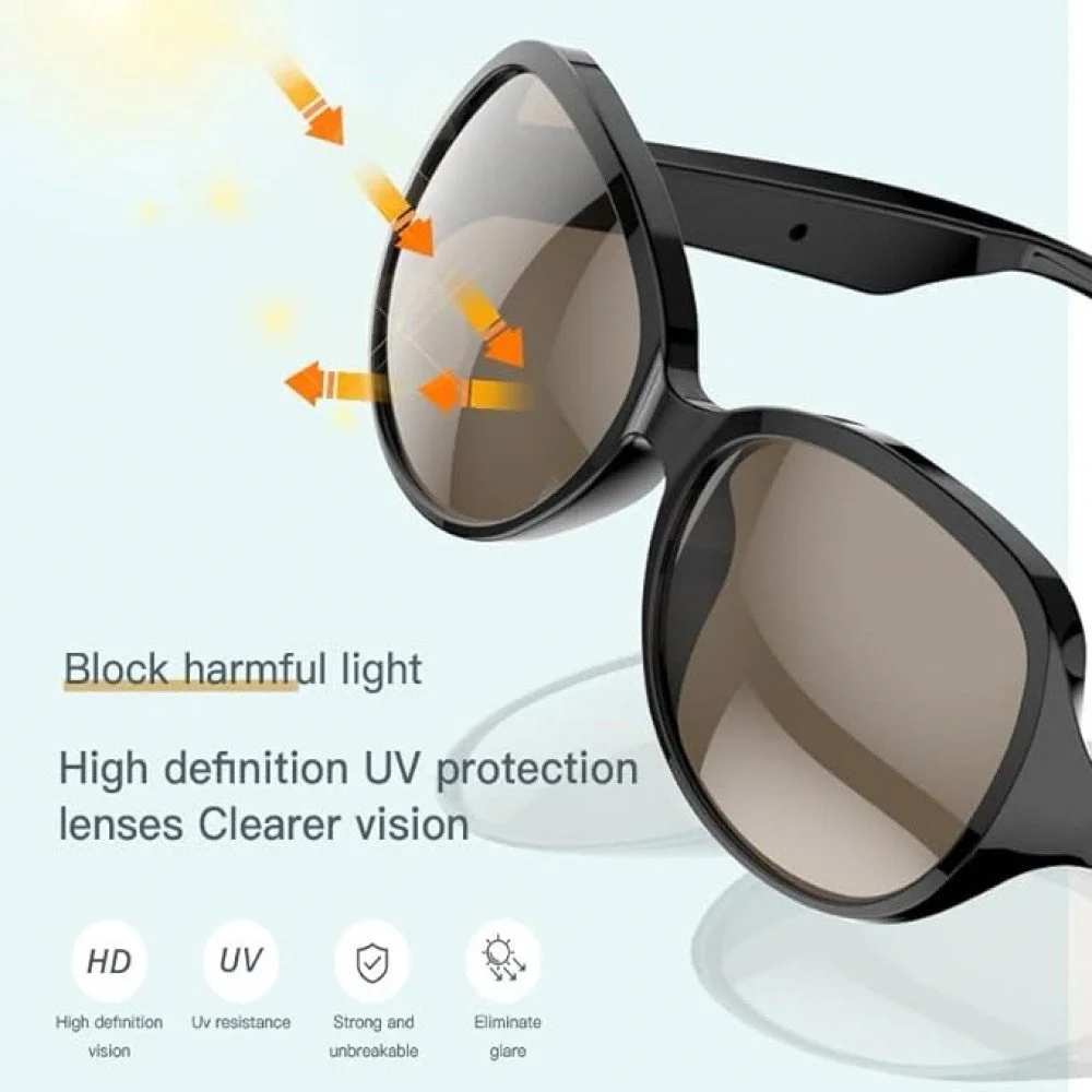 Smart Wearable Sunglasses - Black